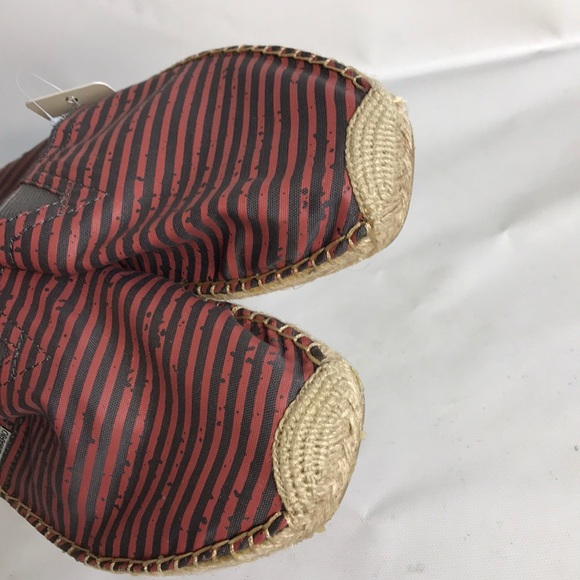 Joy & Mario men espadrilles size 10.5 red gray - Picture 3 of 5